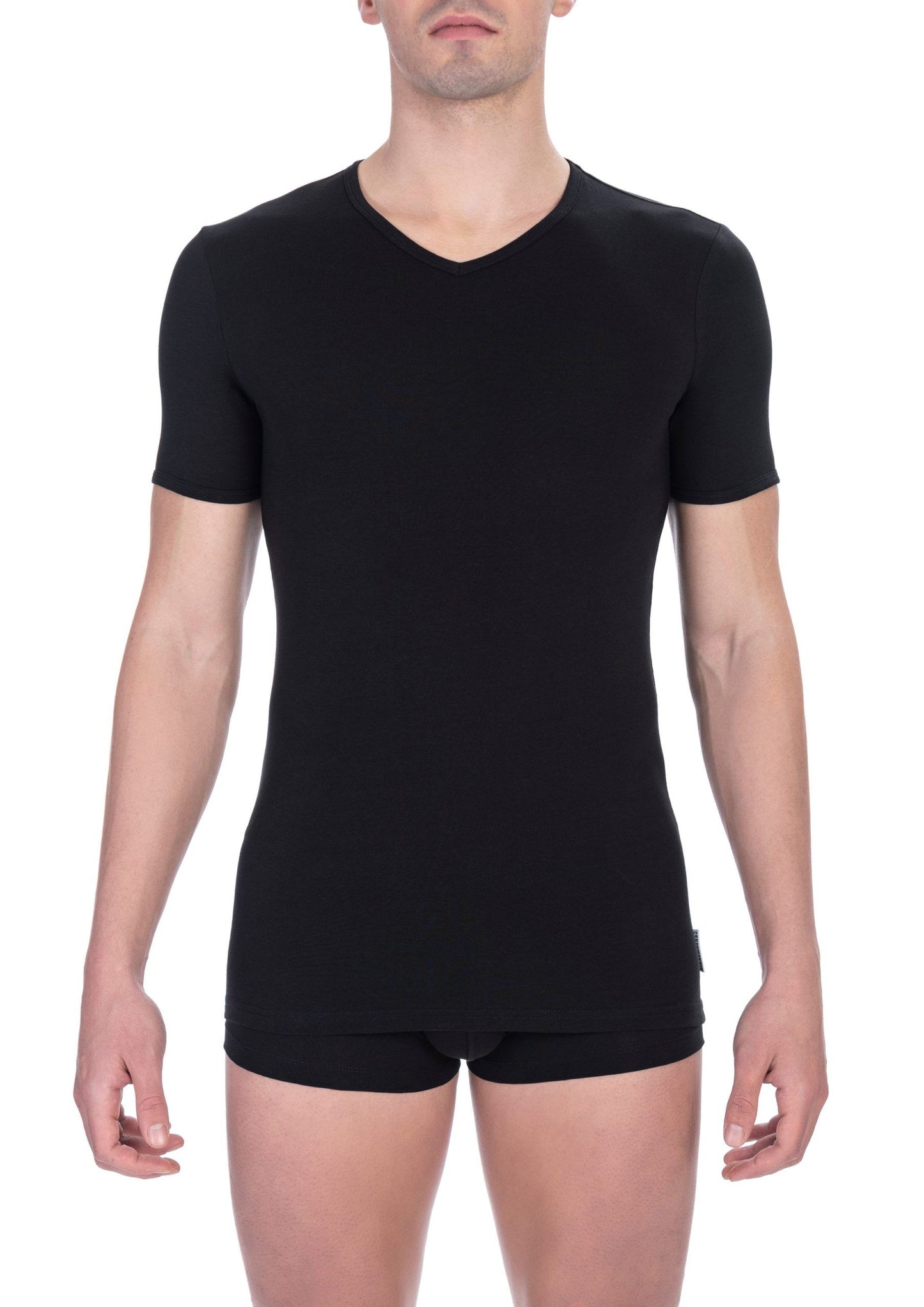 Black Cotton Men T-Shirt - SEHABRANDS