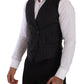 Dolce & Gabbana Elegant Striped Double-Breasted Dress Vest