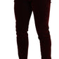 Dolce & Gabbana Bordeaux Slim Fit Skinny Jeans