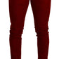 Dolce & Gabbana Ravishing Red Slim Fit Designer Jeans