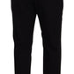 Dolce & Gabbana Elegant Tapered Black Cotton Chinos