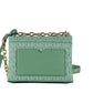 Cece Small Sea Green Signature PVC Convertible Flap Crossbody Bag - SEHABRANDS