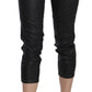 Chic Black Mid Waist Cropped Jeans - SEHABRANDS