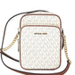 Michael Kors Jet Set Medium Vanilla PVC North South Chain Crossbody Handbag