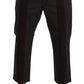 Dolce & Gabbana Elegant Cropped Pants in Gray and Bordeaux Hues