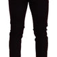 Dolce & Gabbana Elegant Burgundy Slim Fit Denim