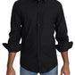 Dolce & Gabbana Elegant Black Slim Fit Dress Shirt