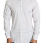 Dolce & Gabbana Elegant White Striped Cotton Dress Shirt