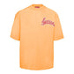 Vibrant Orange Graphic Crewneck Tee - SEHABRANDS