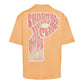 Vibrant Orange Graphic Crewneck Tee - SEHABRANDS