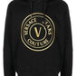 Chic Black Hooded Sweatshirt - SEHABRANDS