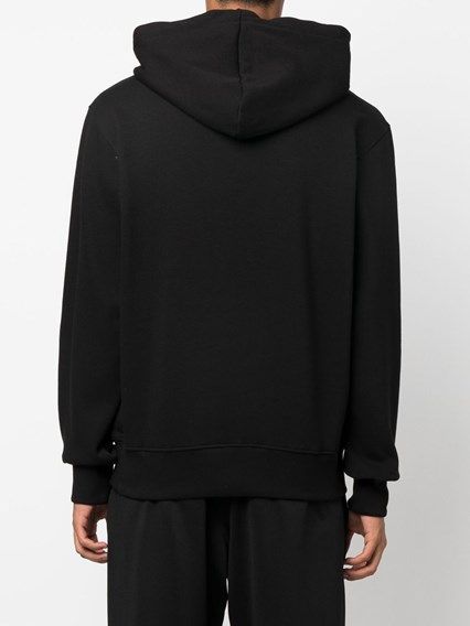 Chic Black Hooded Sweatshirt - SEHABRANDS