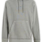 Elegant Grey Cotton Hooded Sweatshirt - SEHABRANDS