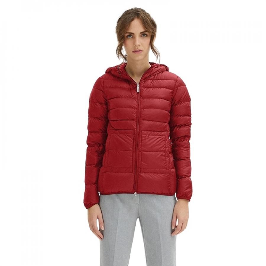 Red Nylon Women Jacket - SEHABRANDS