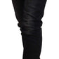 Chic Black Washed Skinny Jeans for Her - SEHABRANDS