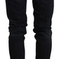 Chic Black Washed Skinny Jeans for Her - SEHABRANDS