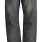 Chic Gray Washed Straight Cut Jeans - SEHABRANDS