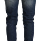 Chic Blue Washed Skinny Denim Serenade - SEHABRANDS