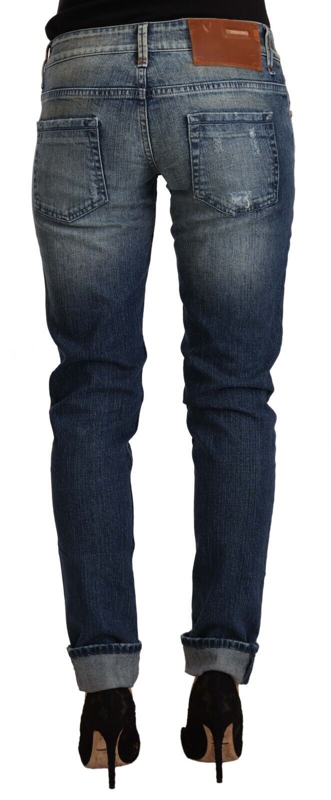 Chic Blue Washed Skinny Denim Serenade - SEHABRANDS