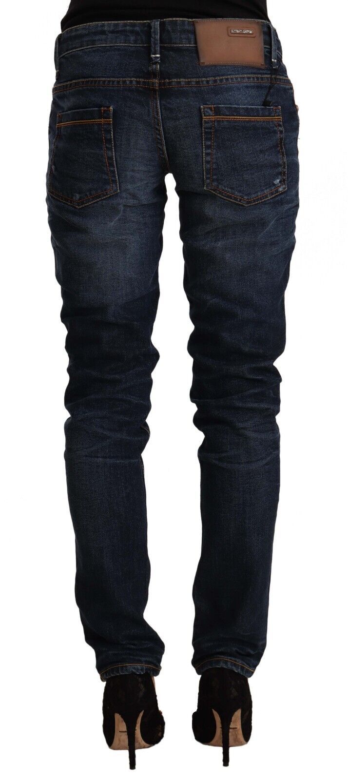 Chic Slim Fit Blue Washed Denim - SEHABRANDS