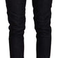 Chic Low Waist Skinny Black Jeans - SEHABRANDS