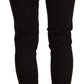 Sleek Skinny Low Waist Black Jeans - SEHABRANDS