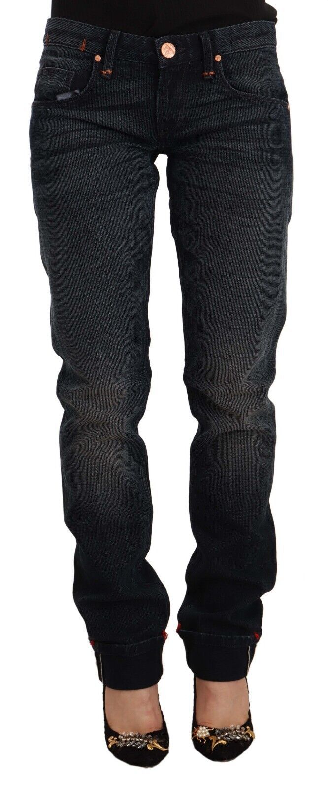 Sleek Black Washed Skinny Jeans - SEHABRANDS