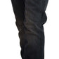 Sleek Black Washed Skinny Jeans - SEHABRANDS