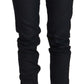 Chic Low Waist Skinny Black Denim - SEHABRANDS