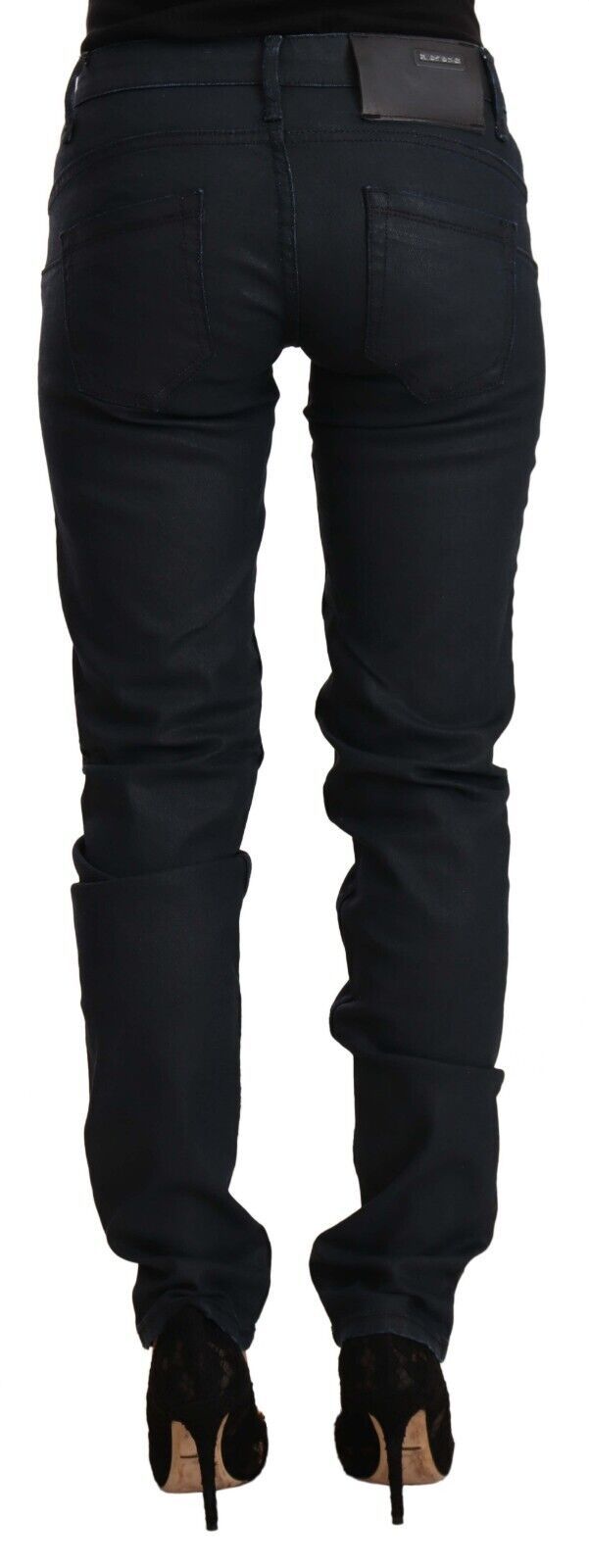 Chic Low Waist Skinny Black Denim - SEHABRANDS