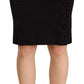 Chic High-Waisted Pencil Skirt in Black - SEHABRANDS