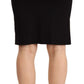 Chic High-Waisted Pencil Skirt in Black - SEHABRANDS