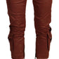 Elegant Cropped Mid Waist Cotton Pants - SEHABRANDS