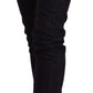 Chic Black Slim Fit Designer Jeans - SEHABRANDS