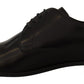 Dolce & Gabbana Elegant Black Leather Derby Shoes