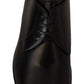 Dolce & Gabbana Elegant Black Leather Derby Shoes