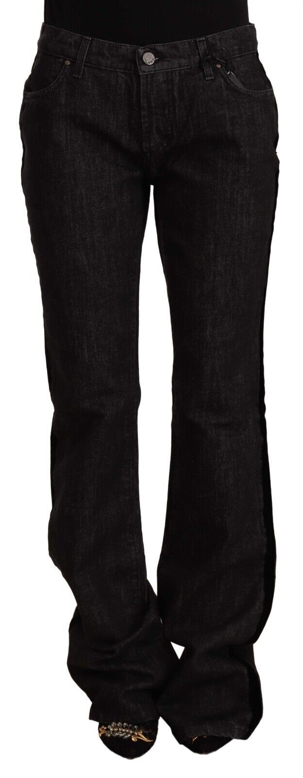 Sleek Mid Waist Bootcut Designer Jeans - SEHABRANDS