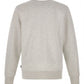 Elegant Grey Round Neck Cotton Sweatshirt - SEHABRANDS