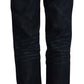 Chic Dark Blue Mid Waist Jeans - SEHABRANDS