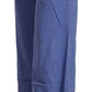 Chic Wide-Leg High Waist Blue Trousers - SEHABRANDS