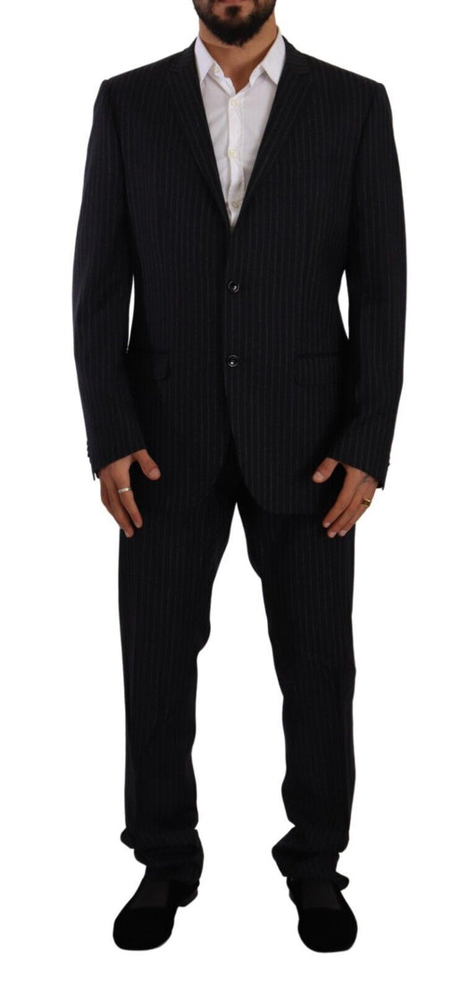 Sleek Grey 2-Piece Mens Suit with Notch Lapels - SEHABRANDS