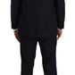 Exquisite Blue Two-Piece Suit with Deconstructed Blazer - SEHABRANDS