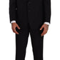 Elegant Two-Piece Black Suit Ensemble - SEHABRANDS