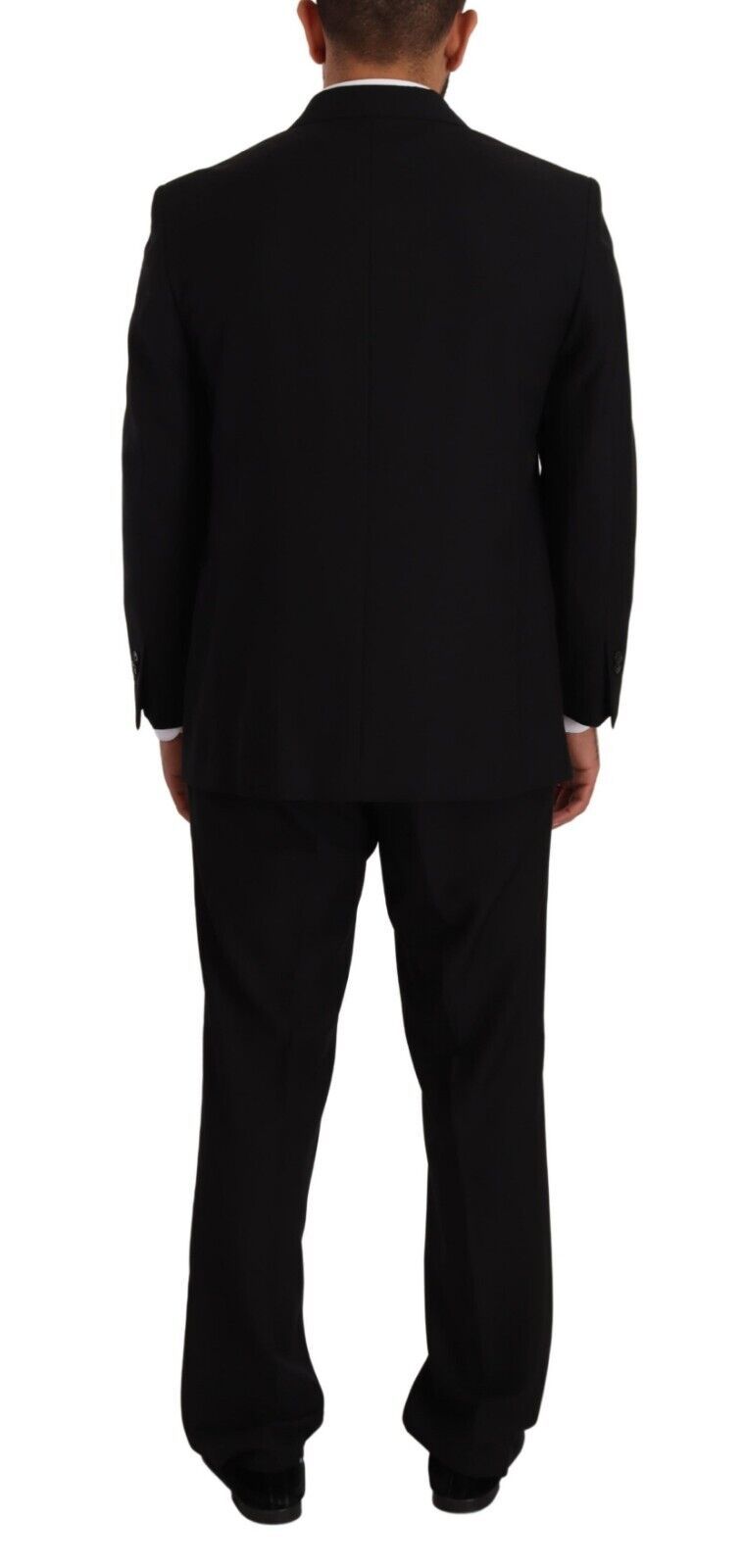 Elegant Two-Piece Black Suit Ensemble - SEHABRANDS