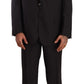 Elegant Gray Two-Piece Regular Fit Suit - SEHABRANDS