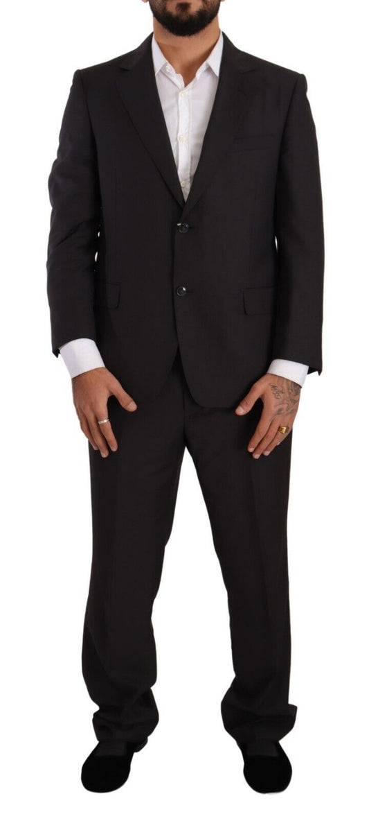 Elegant Dark Grey Two-Piece Suit - SEHABRANDS