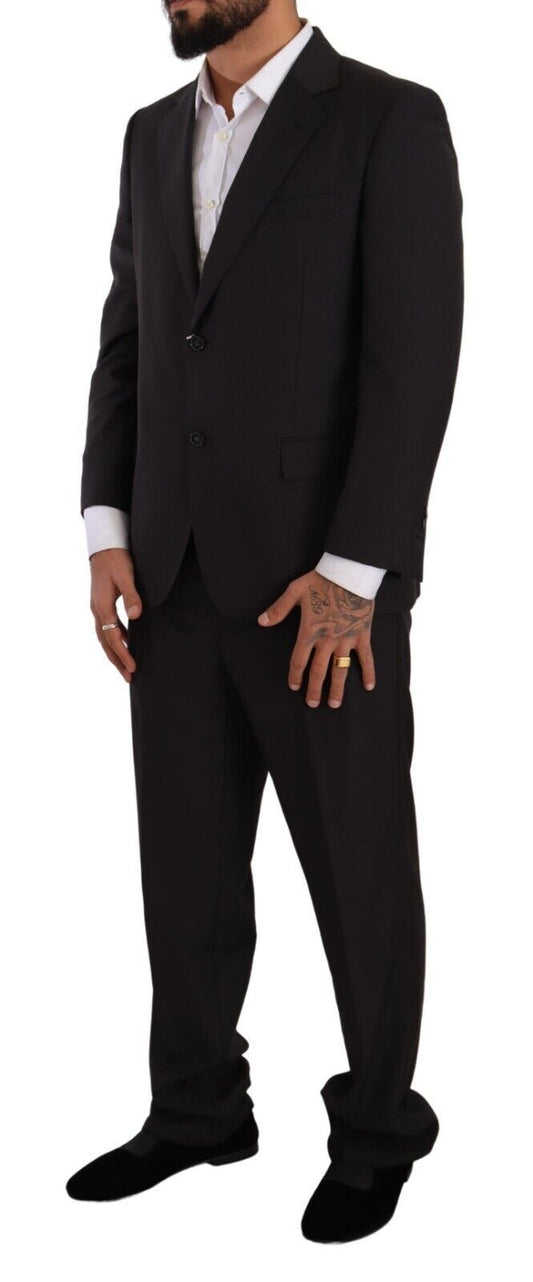 Elegant Dark Grey Two-Piece Suit - SEHABRANDS