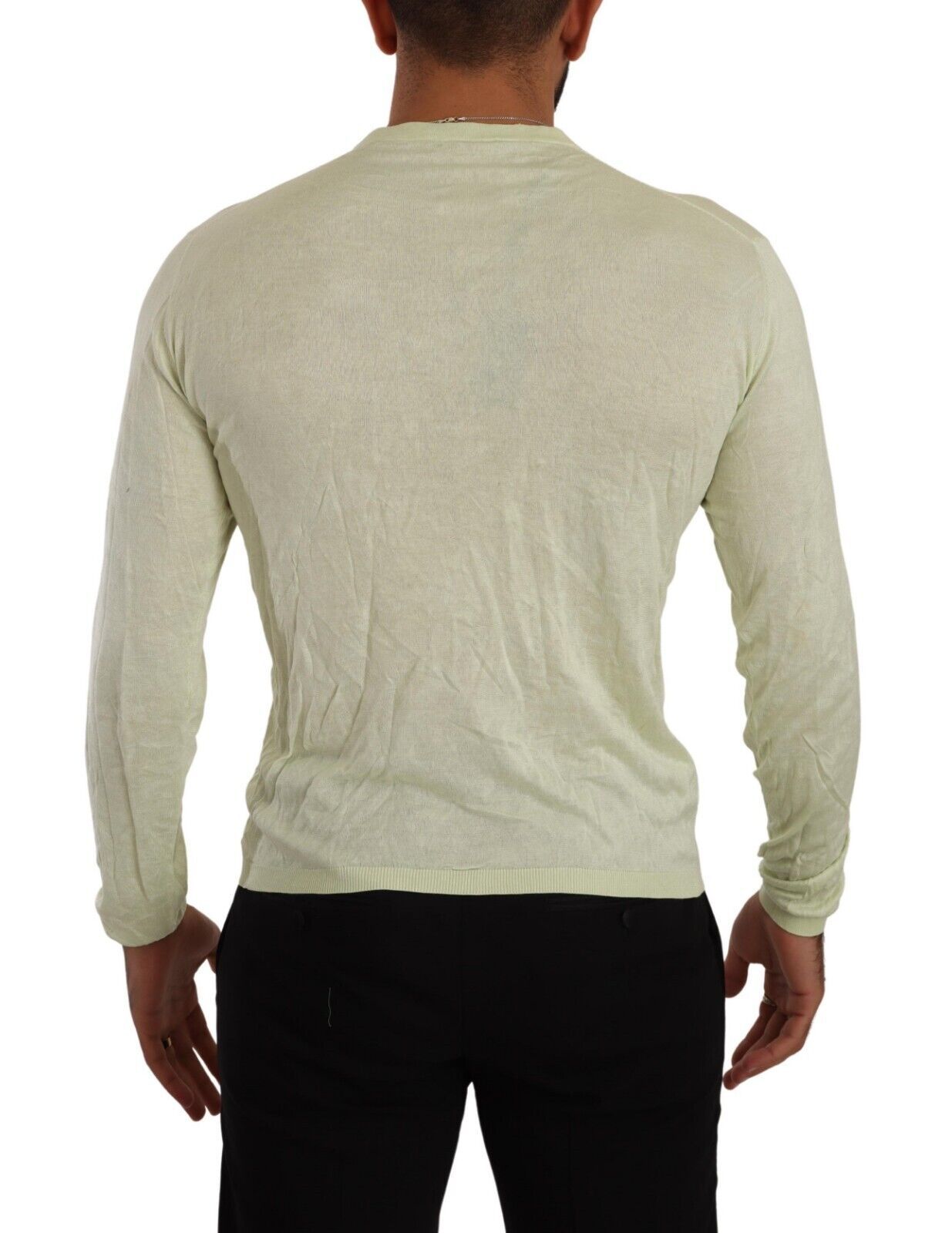 Elegant Silk V-Neck Pullover Sweater - SEHABRANDS