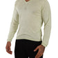 Elegant Silk V-Neck Pullover Sweater - SEHABRANDS