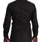 Dolce & Gabbana Elegant Slim Fit Black Cotton Dress Shirt